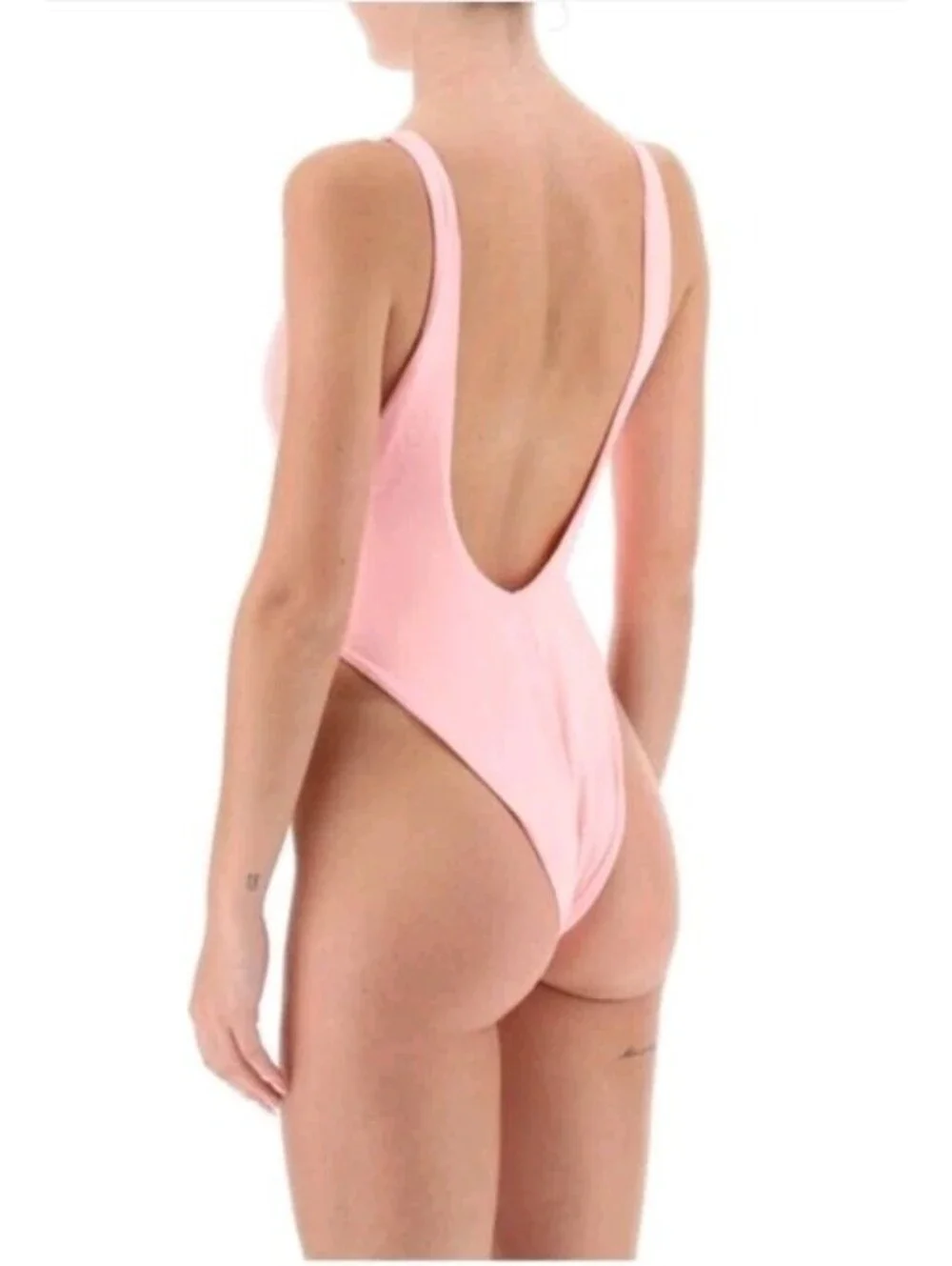 Reina Olga Swimsuit Size 2 Pink Bay watch One Piece Pink Double Lined